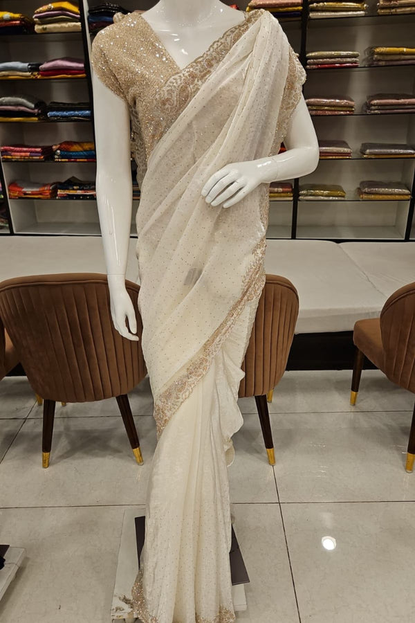 Elegant Party Wear Silk Saree