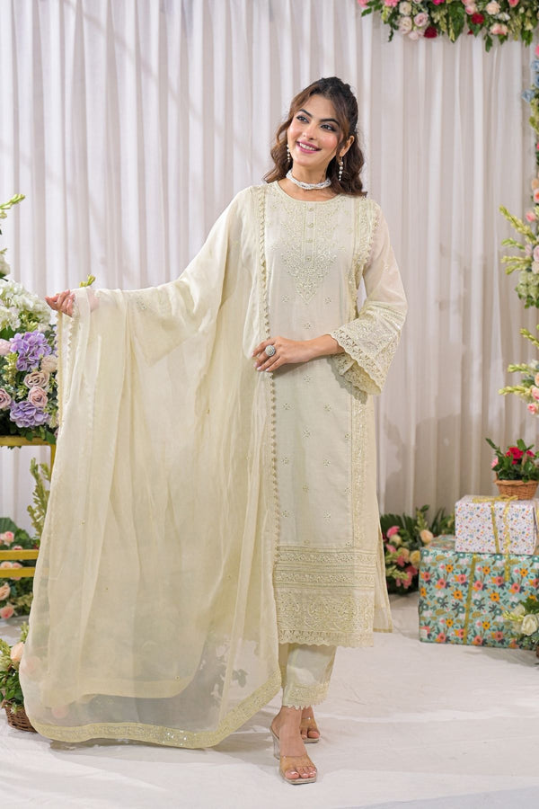 Elegant Silk Kurta Set for Small Events