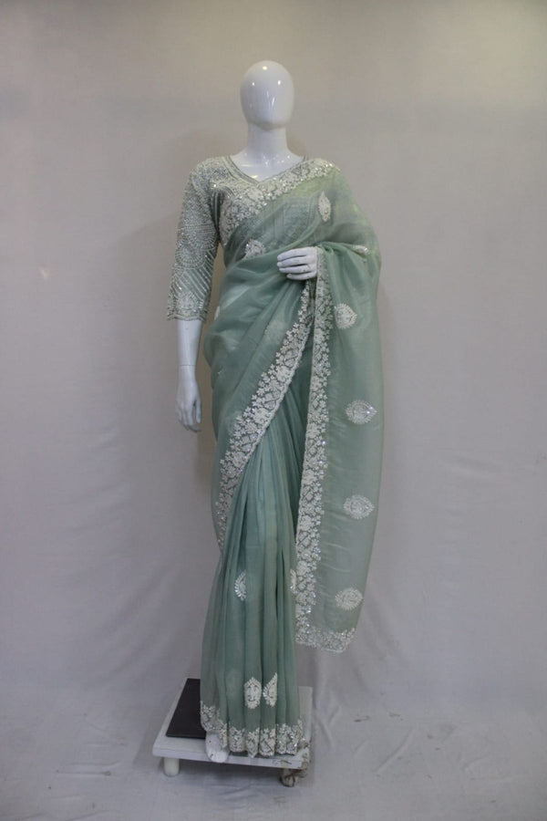 Elegant Party Wear Silk Saree