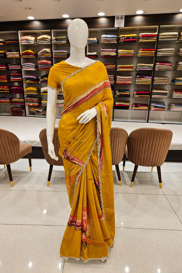 Sunshine Bloom Designer Saree