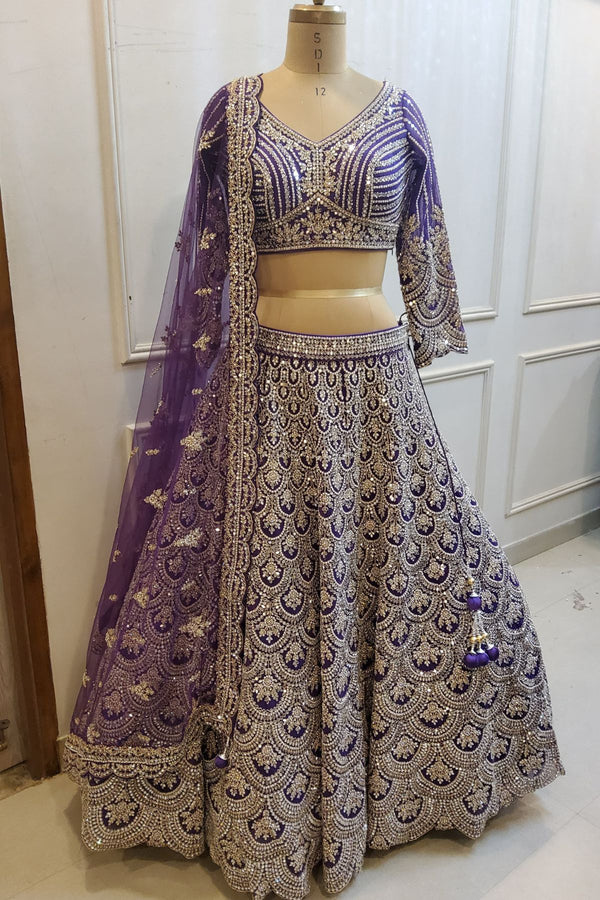 Purple Designer lehengas