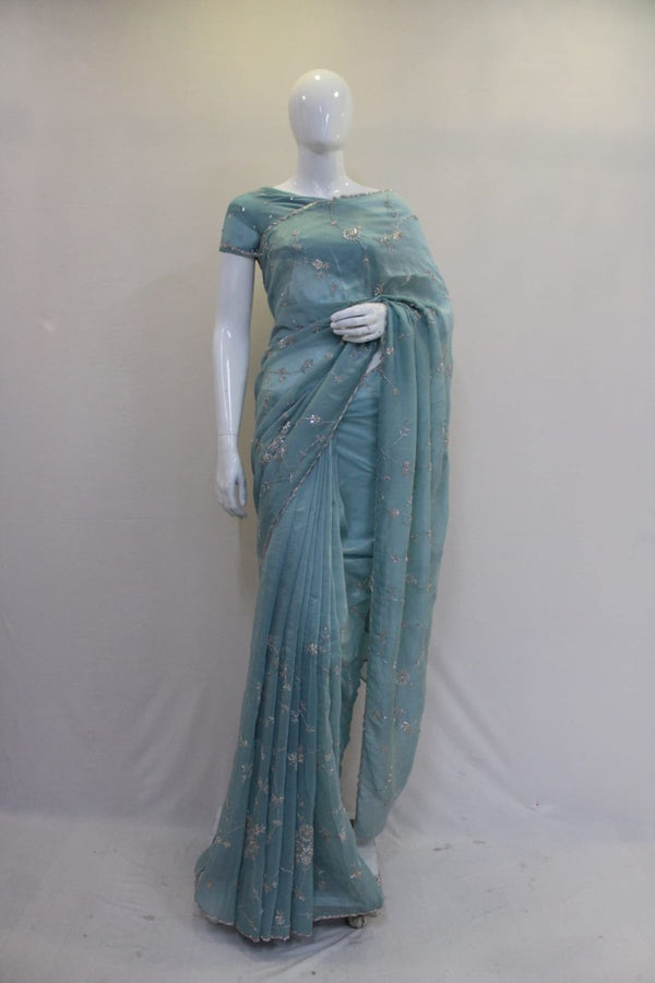 Elegant Party Wear Silk Saree