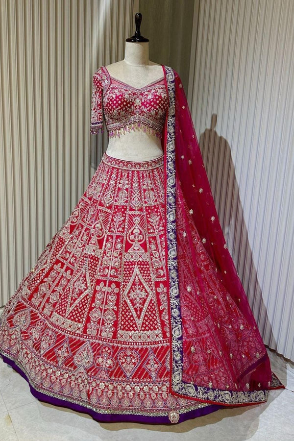 Festive Silk Lehenga with Rich Colors